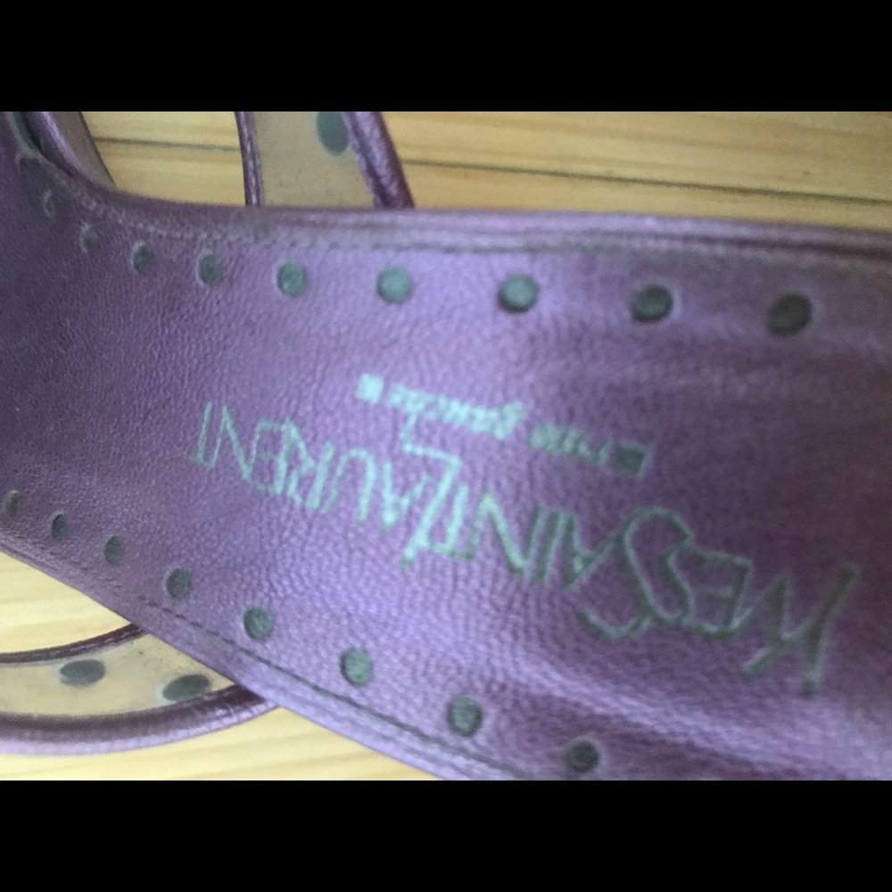 YSL lucite rhinestone purple heels - Picture 5 of 5